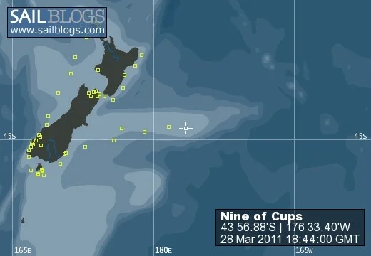 Our route to the windy Chatham Islands