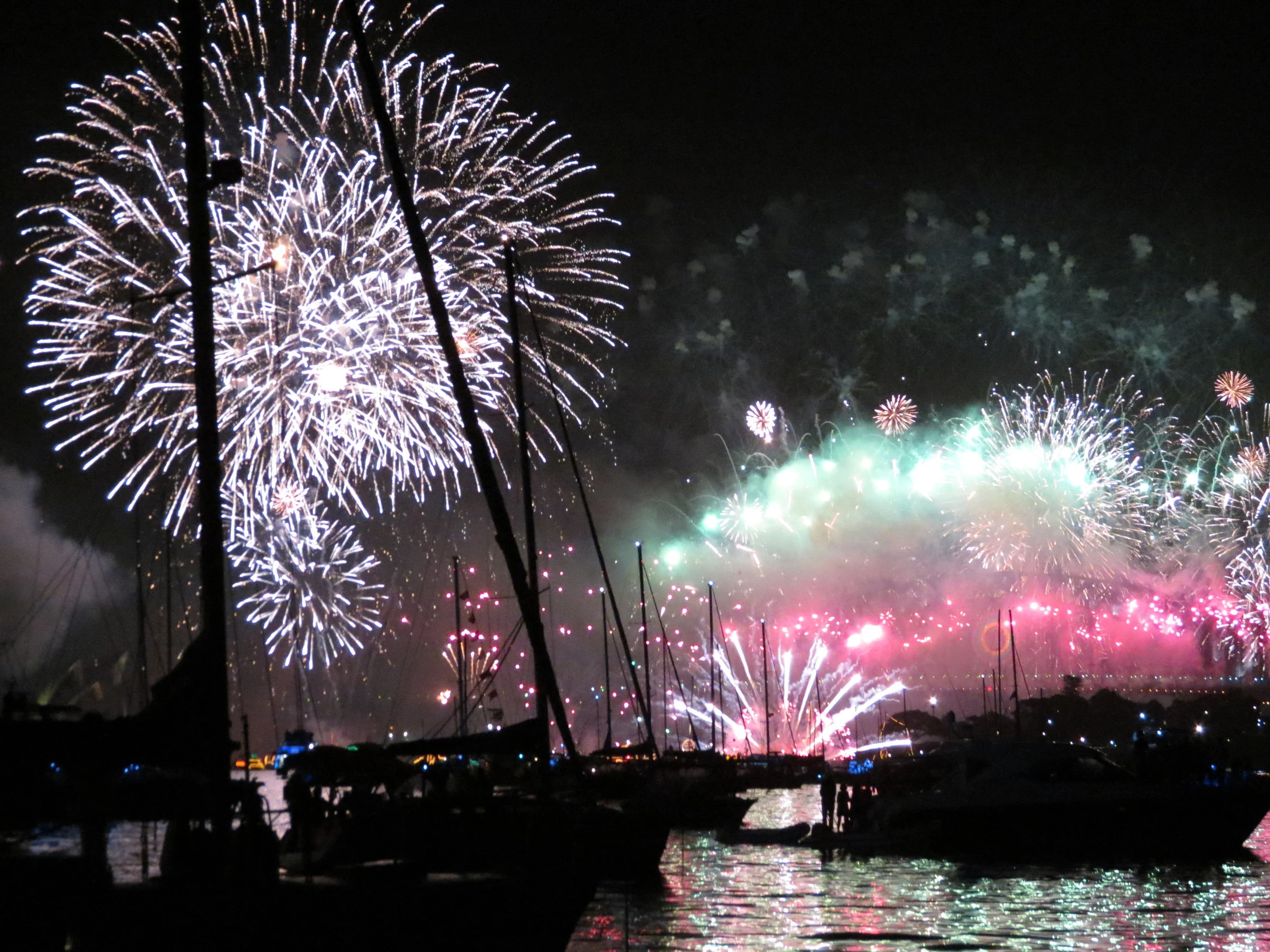 New Year's Eve 2011 - Anchored in Sydney Harbour