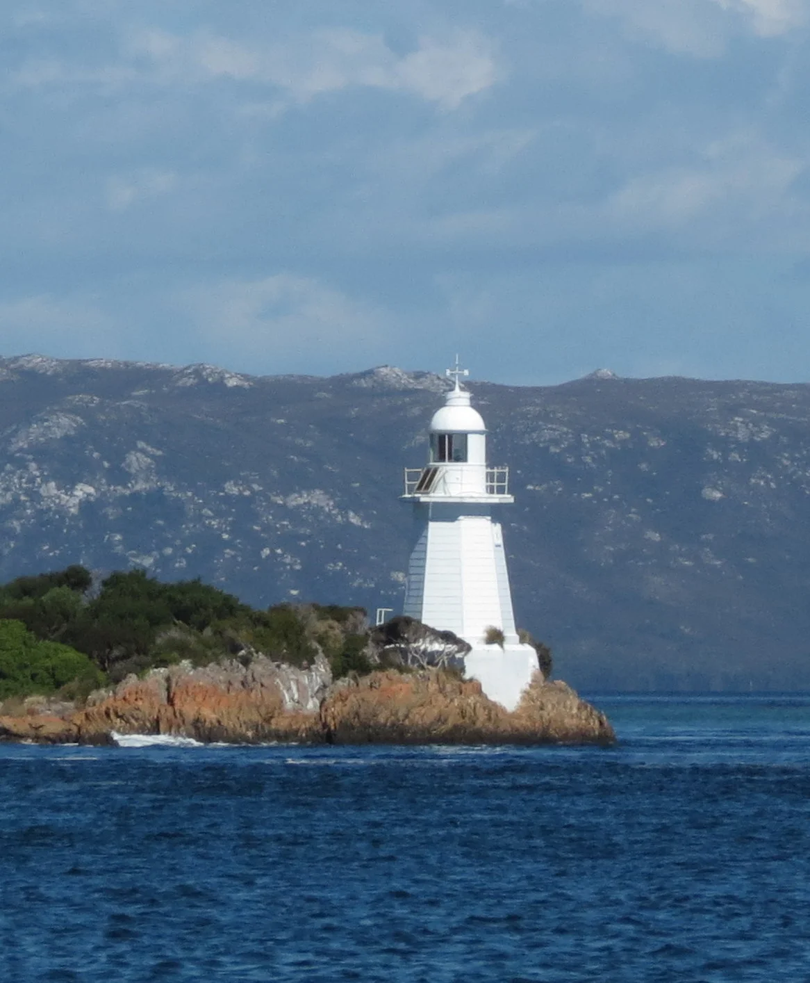 Entrance Island Light through Hell's Gate to Macquarie Harbour.