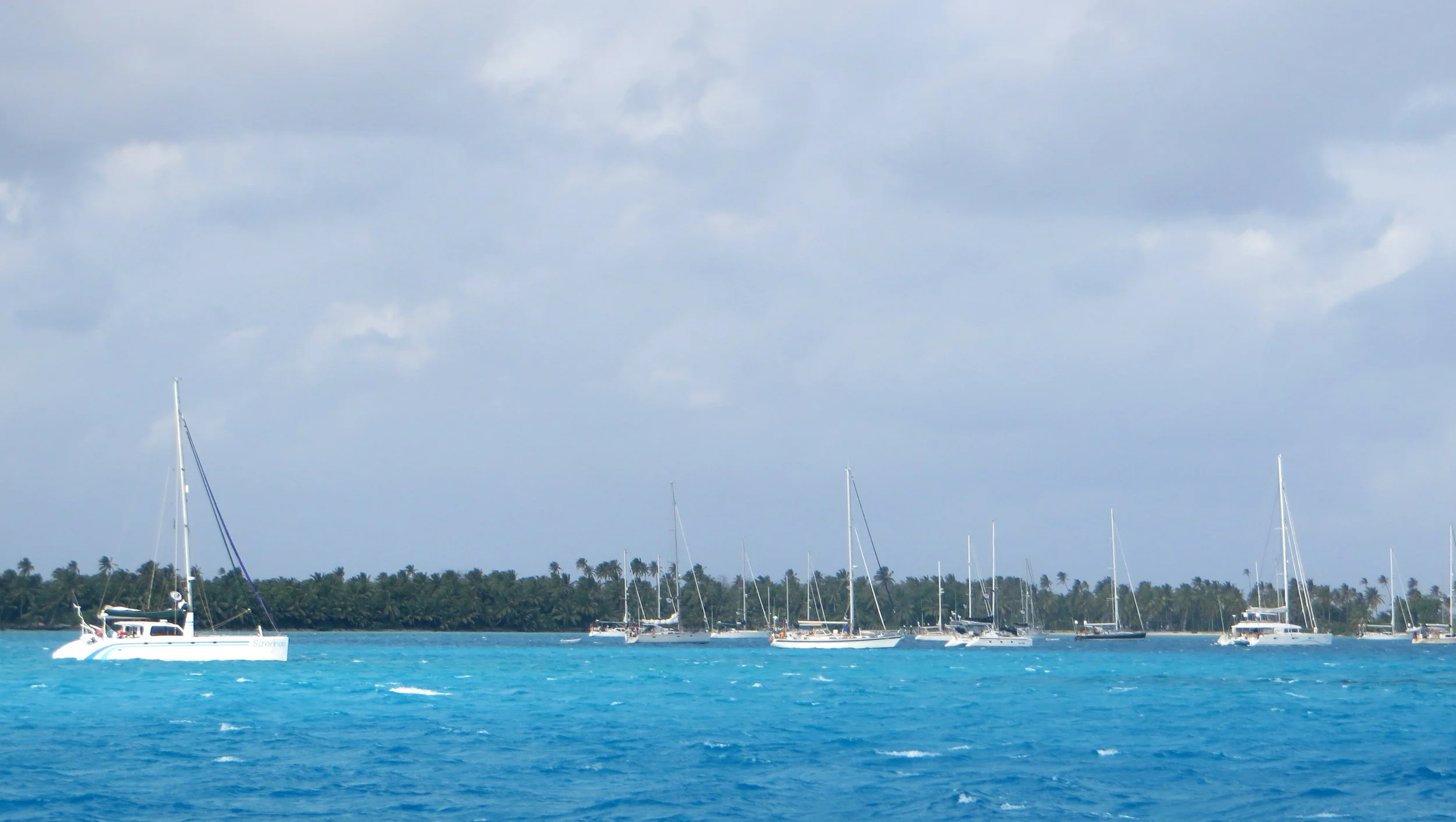 Paradise was much too crowded when we first arrived.