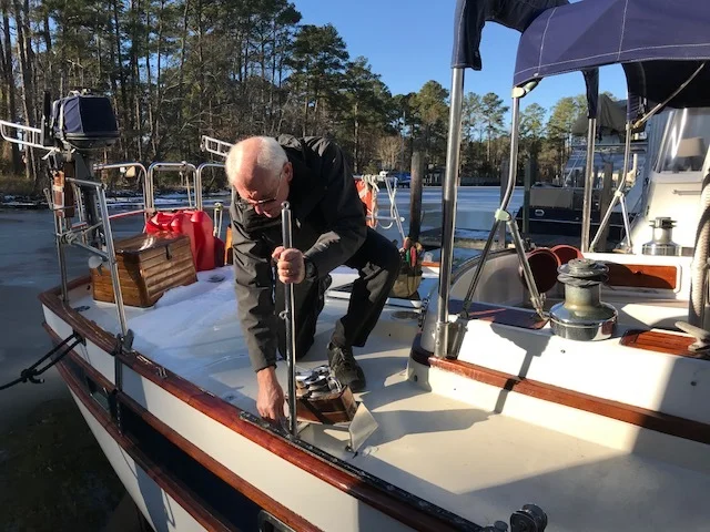 Still snow on the aft deck, but it melted quickly once the temps warmed up.