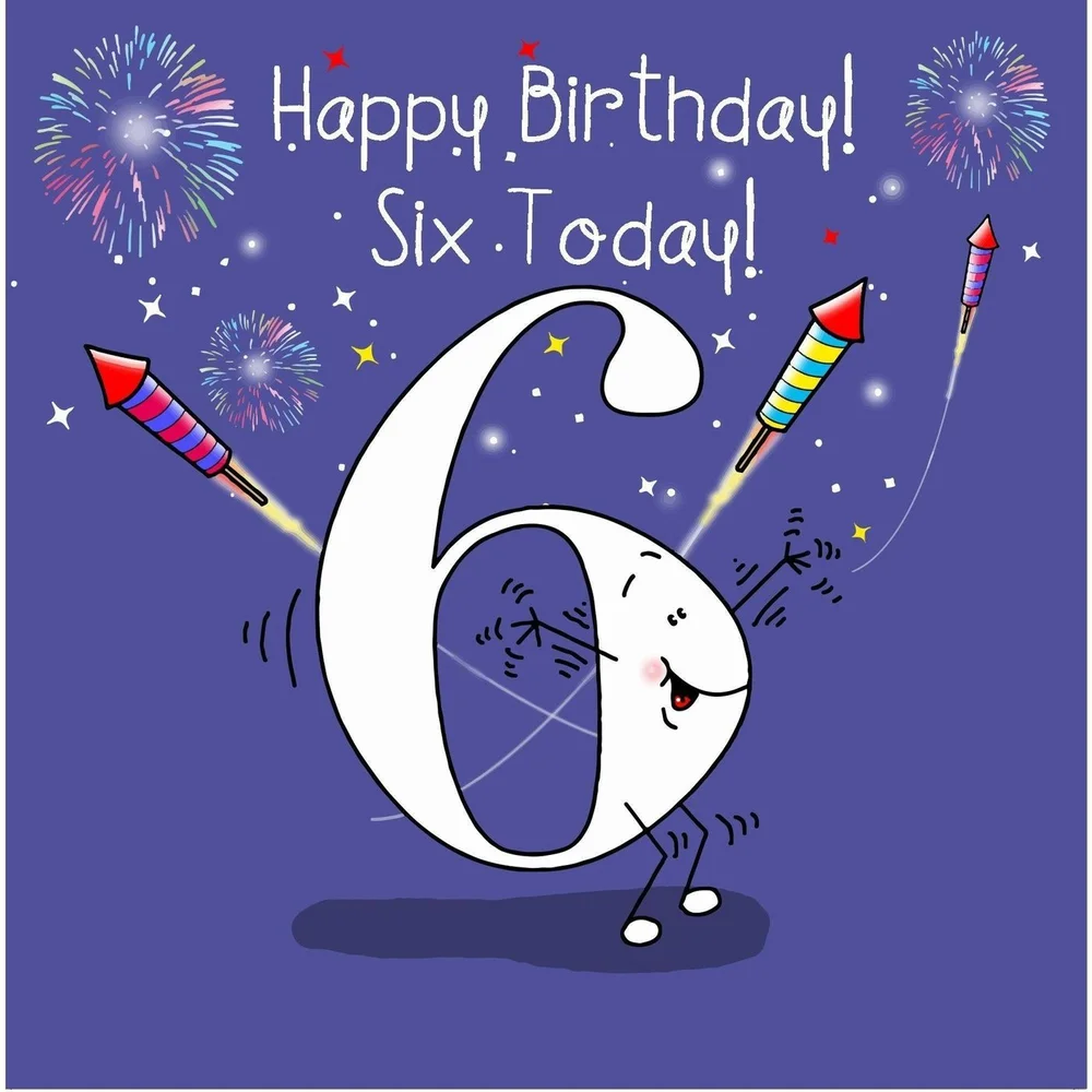 Happy 6th Birthday Image Photo Free Trial Bigstock