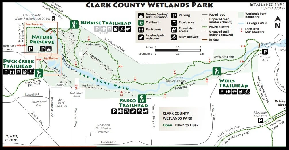 Clark County Wetlands Park Map Walking the Wetlands Loop Trail — Just a Little Further