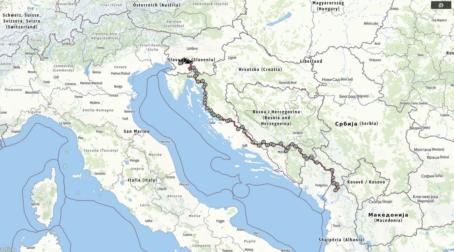 The Via Dinarica trek