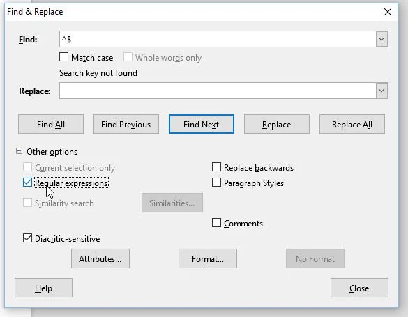 Removing empty paragraphs
