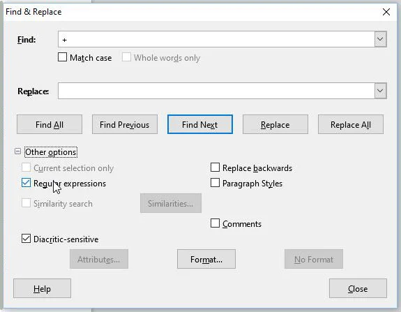 Removing extra spaces