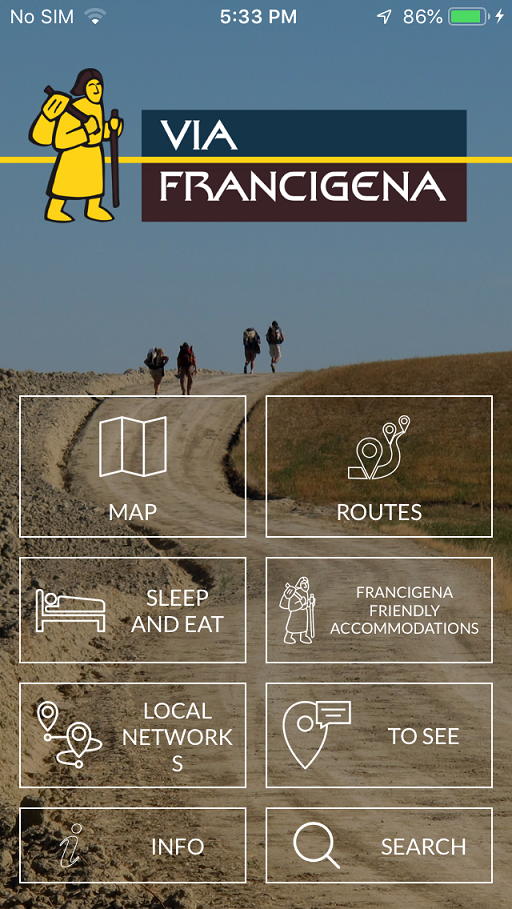 The official Via Francigena App