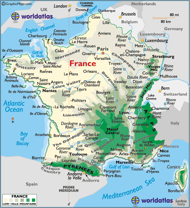 Map of france
