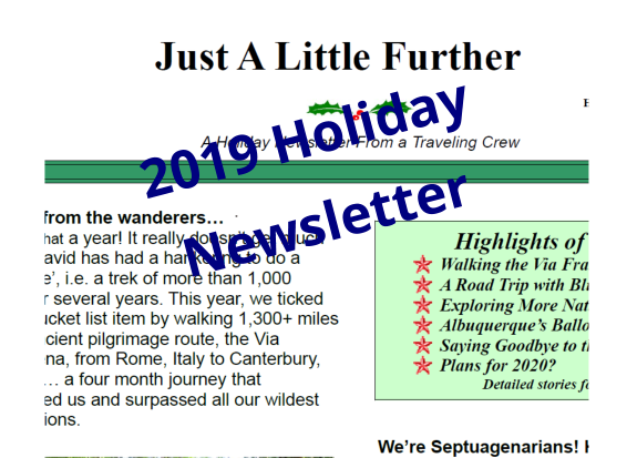 2019 Holiday Newsletter