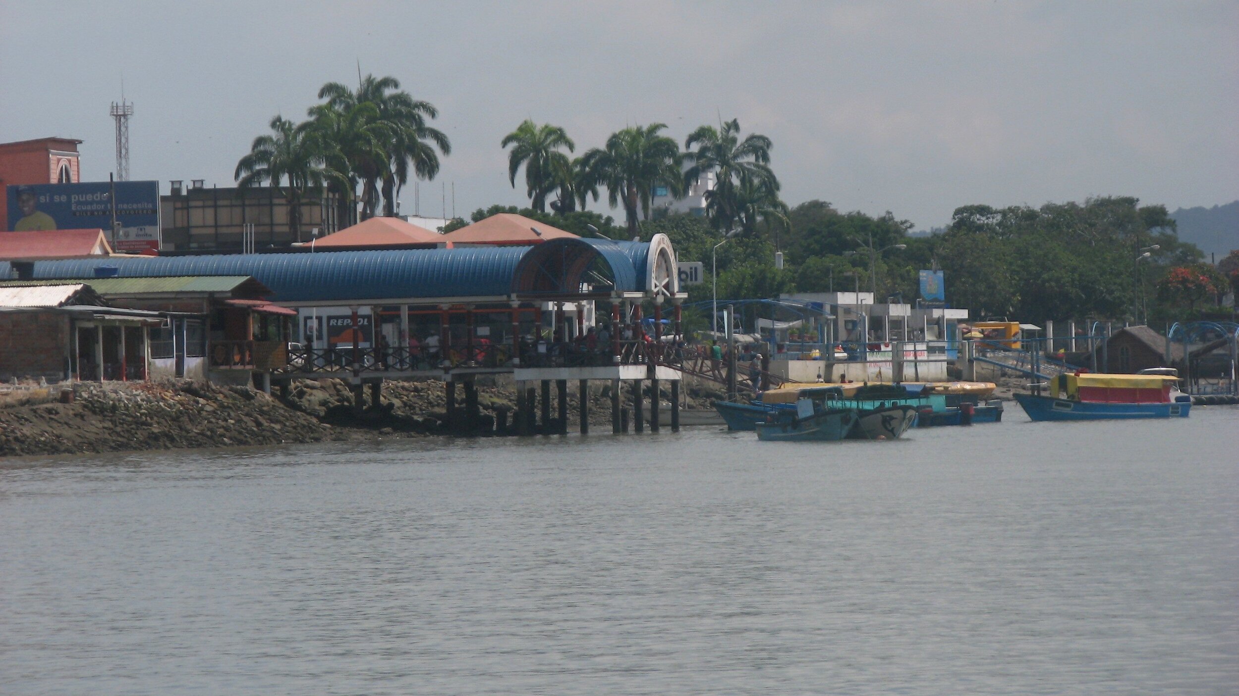Passenger and car ferry docks