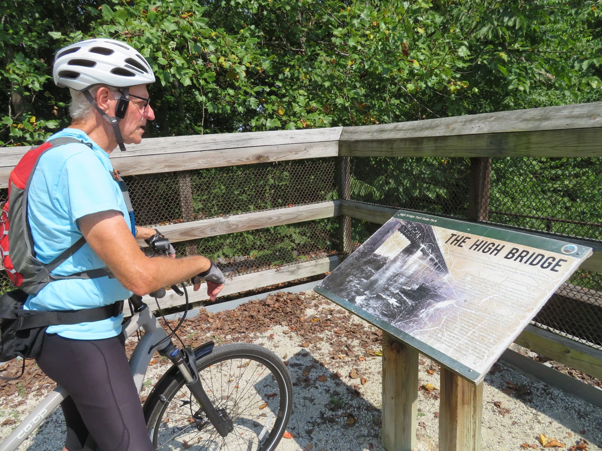 Riding the High Bridge State Park Trail