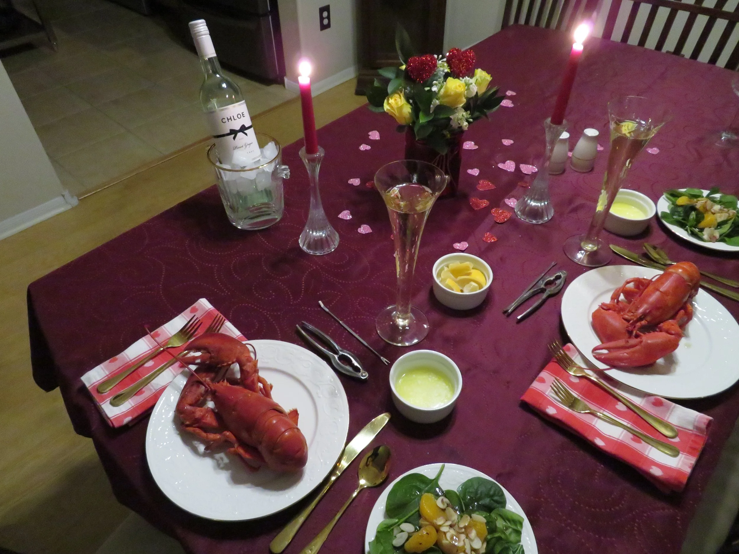 A Very Romantic Valentine’s Day Dinner
