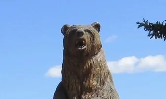 Blue View -  The Surprising Artistry of Chainsaw Carving