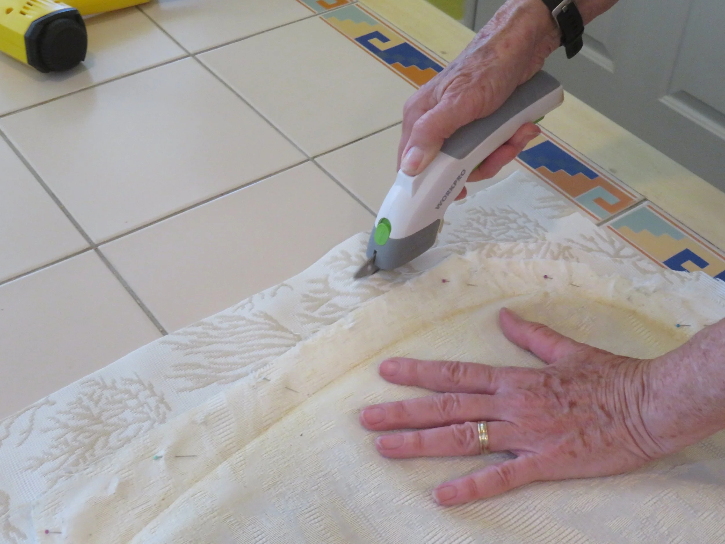 I allowed plenty of extra fabric when cutting.