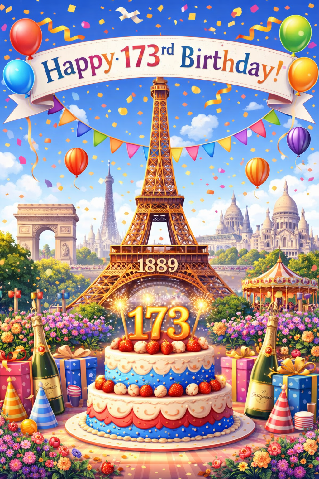 Happy 173rd Birthday, Eiffel Tower