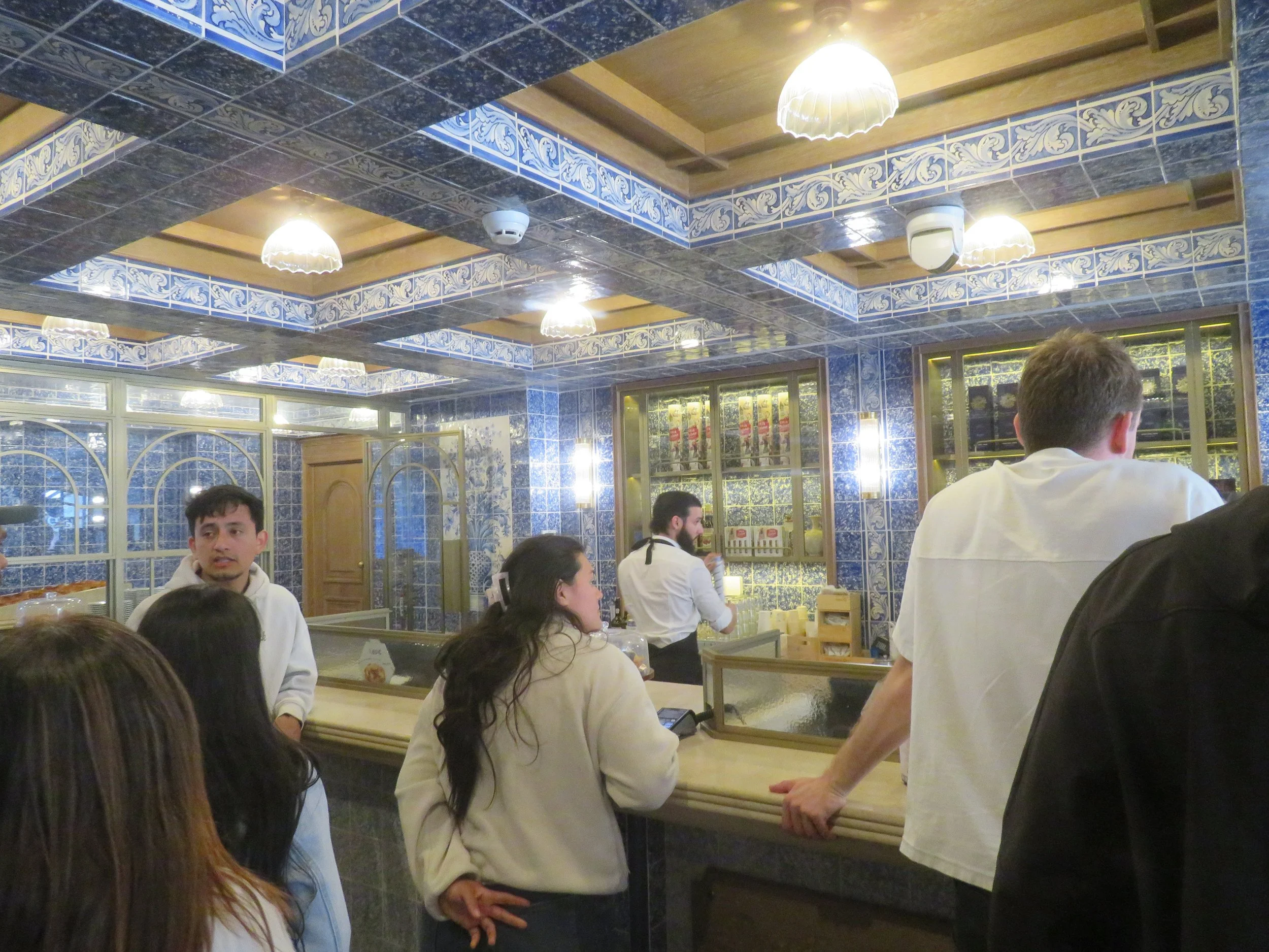 Inside the busy Pastéis de Belém shop