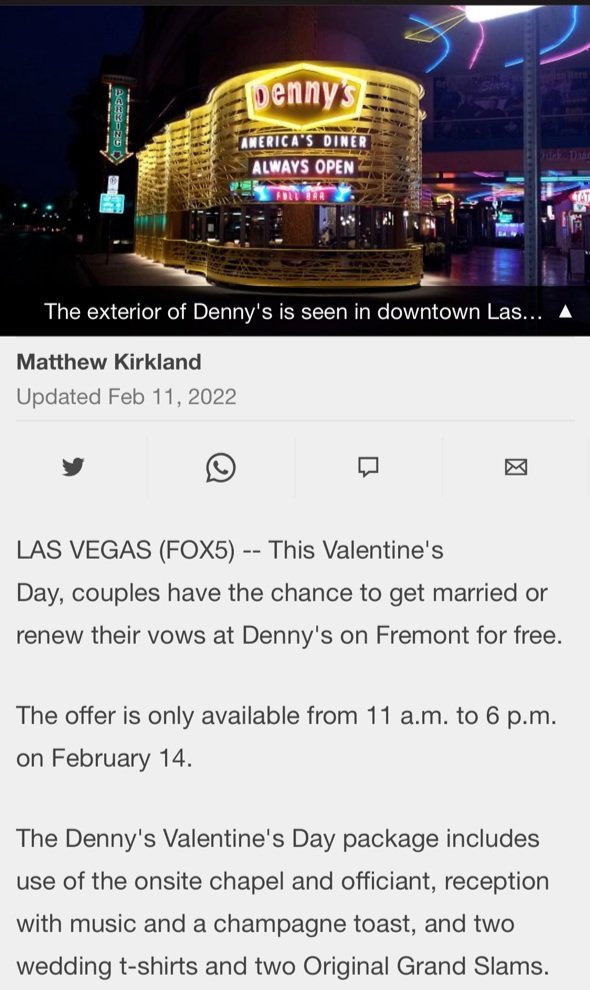 Get married for free this Valentine's Day at downtown Las Vegas