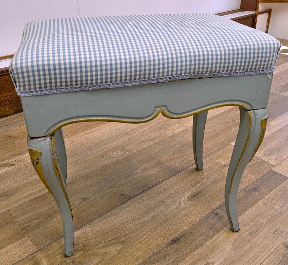 Decorative footstool restoration