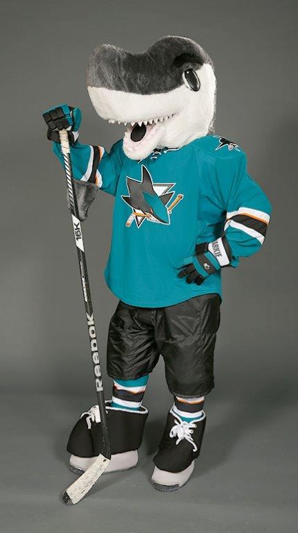 San Jose Sharks: S.J. Sharkie 2021 Mascot - Officially Licensed NHL Re