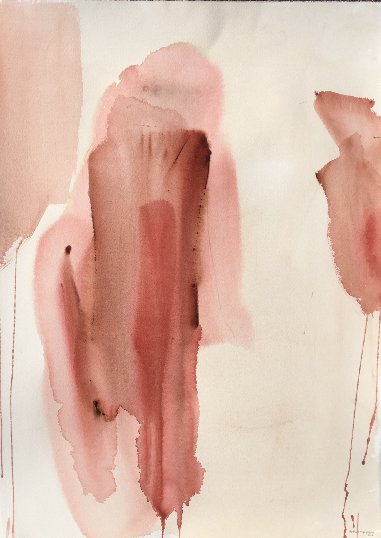 Ghost Framed, 26" x 34" Watercolor on paper SOLD