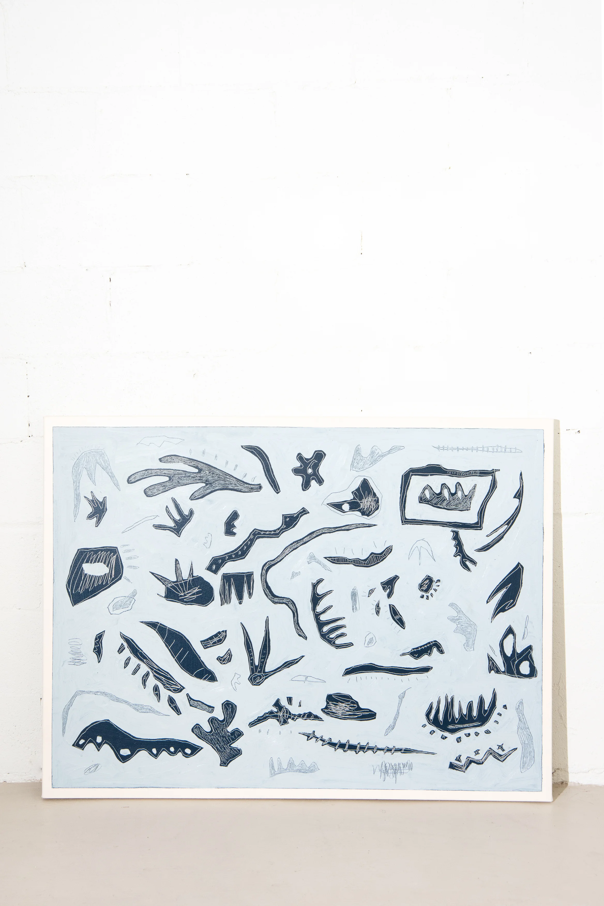 Blue Organisms 48” x 36”, oil on canvas