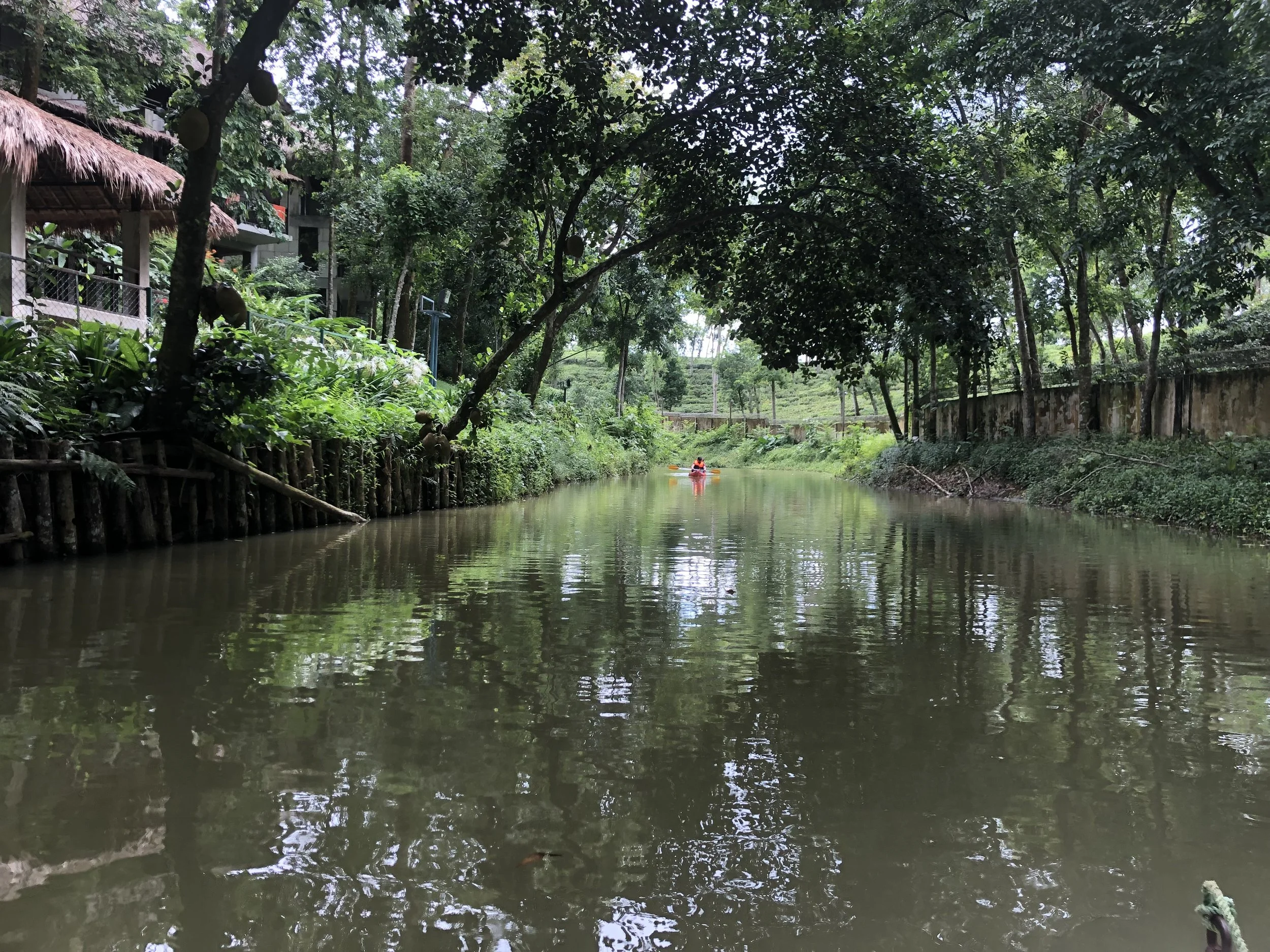 Water canal surrounding villas in DuSai