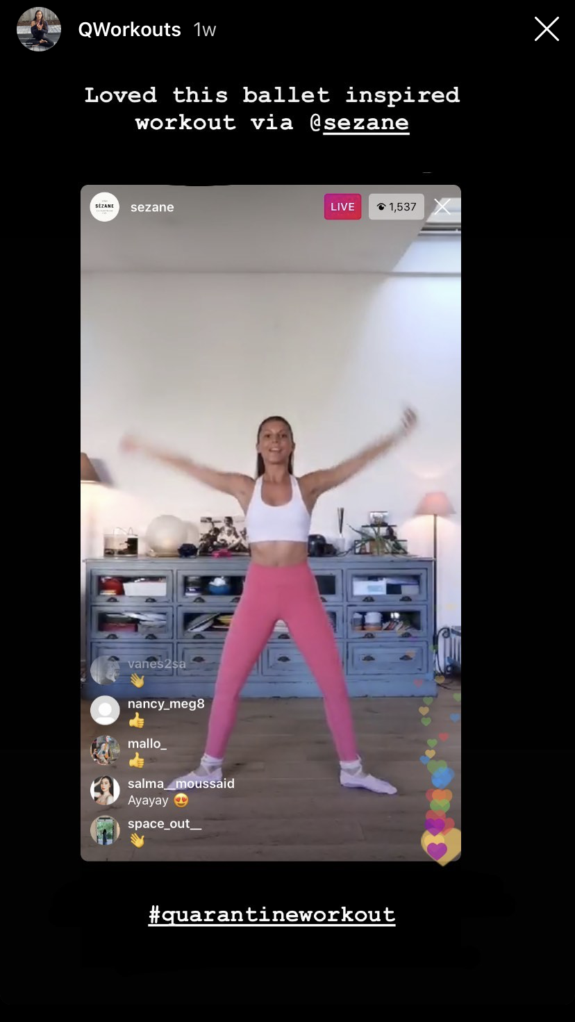 Ballet cardio with @sezane