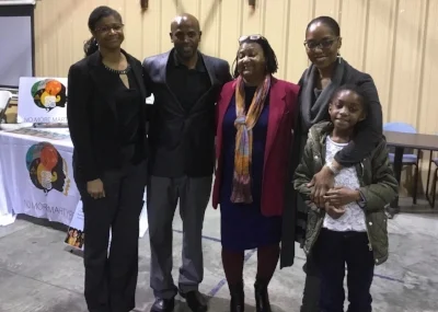 Dr. Nadia Richardson (with daughter), Dr. Pamela Payne-Foster, Dr. Monica Anderson and Dr. Rahaem Paxton.