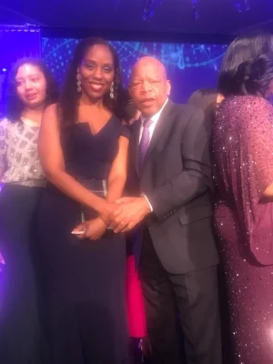 Dr. Richardson with Congressman John Lewis.