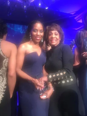 Dr. Richardson with Congresswoman Maxine Waters