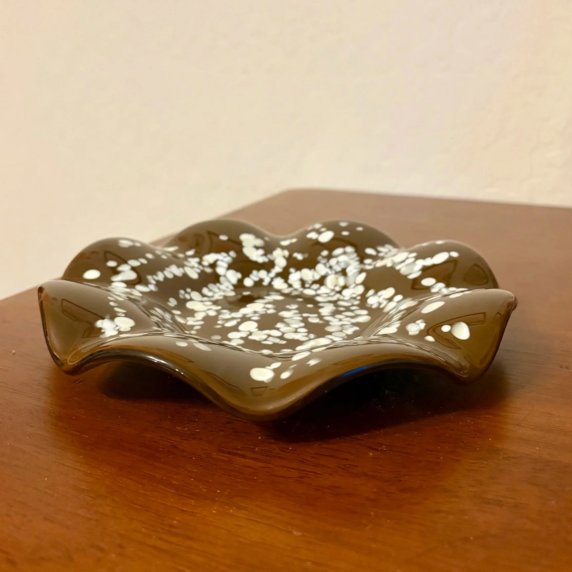 Brown Speckled Trinket Dish