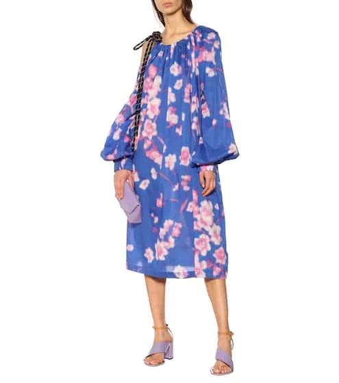 Photo: mytheresa ドリス ヴァン ノッテン オフショルダーフローラル ワンピース