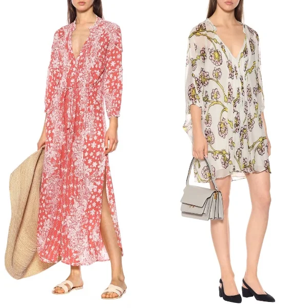 POUPETTE ST BARTH・ Ilona花柄ミディワンピース ( ¥ 38,400 ) ダイアンフォンファステンバーグ・ 花柄シルクドレス
