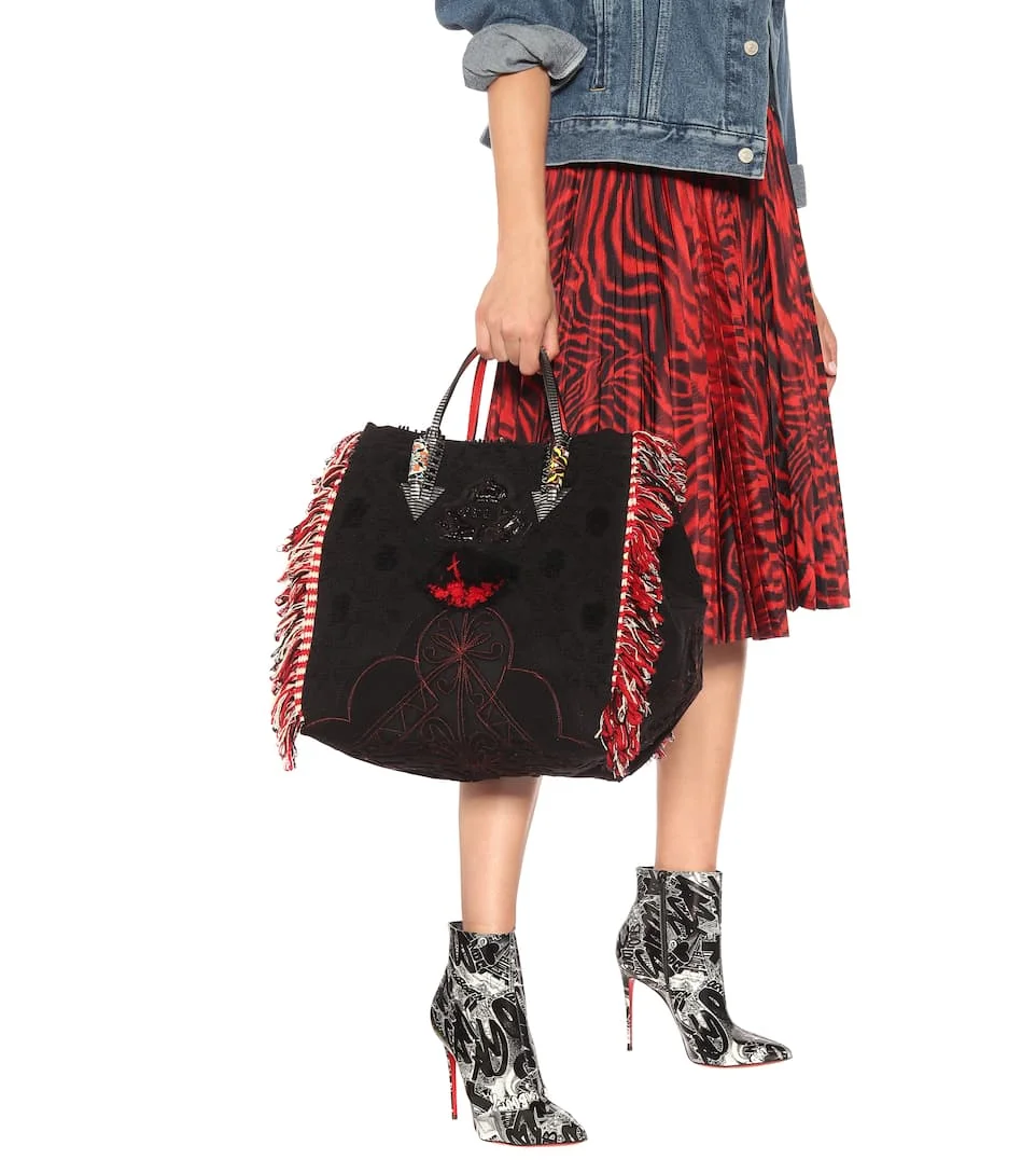クリスチャンルブタン PORTUGABA ポルタバ装飾 バッグ ブラック Photo: mytheresa