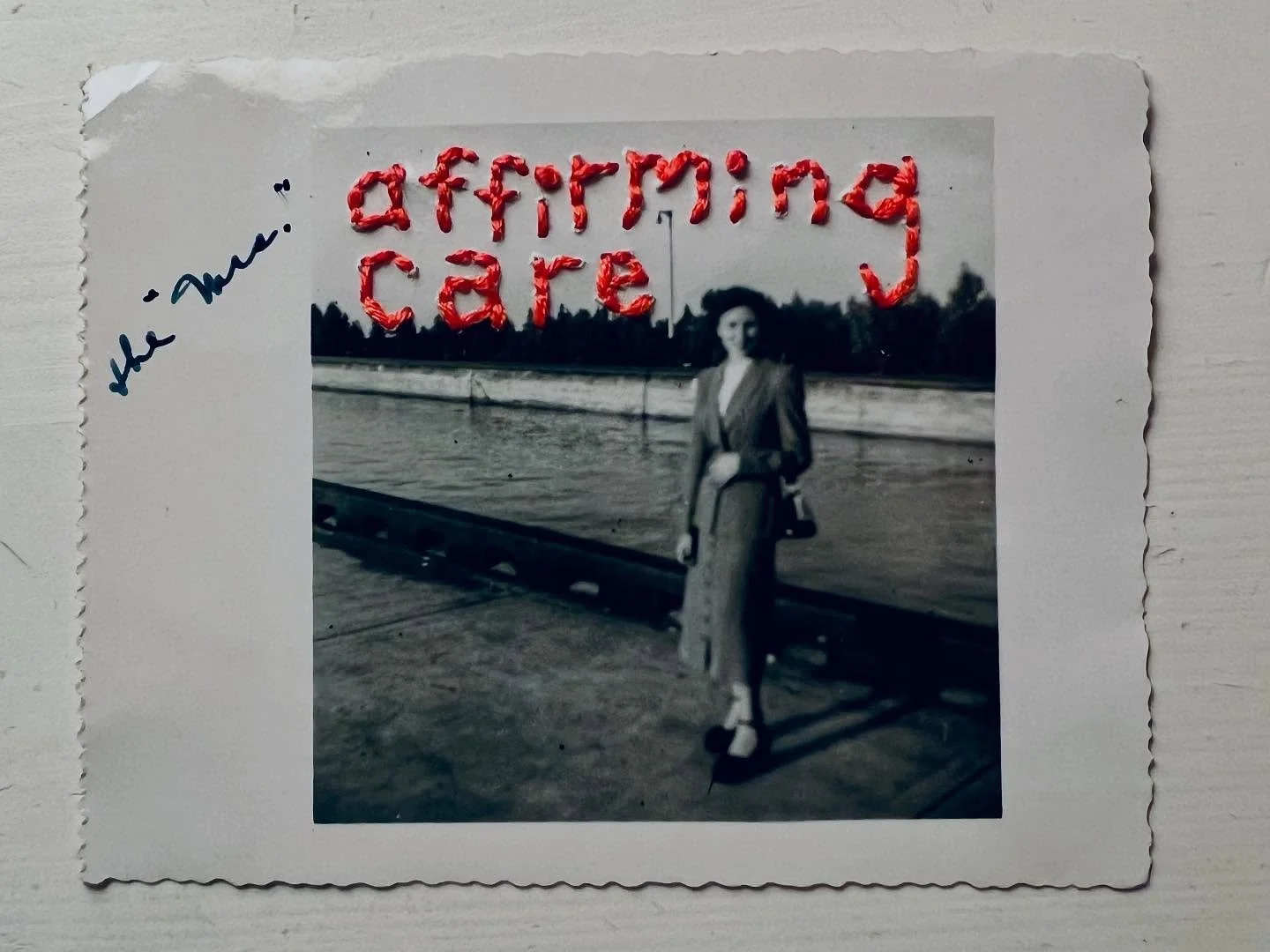 &lsquo;Banned&rsquo; word #16:  affirming care

#affirmingcare #bannedwords #bannedwordslist #newyorktimes #craftivism #embroidery #virginiacreatescraftivism #newspeak #1984georgeorwell #artasactivism#freedomofspeech #languageispower #virginiacreates