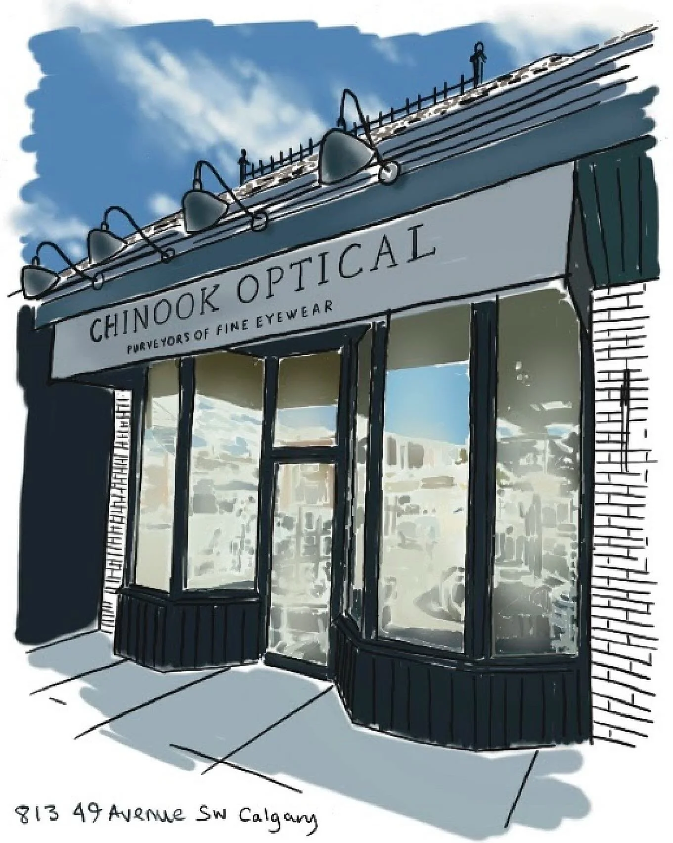 Love this illustration @tiffanywollman did of our store! We&rsquo;ve got incredible artists in Calgary.