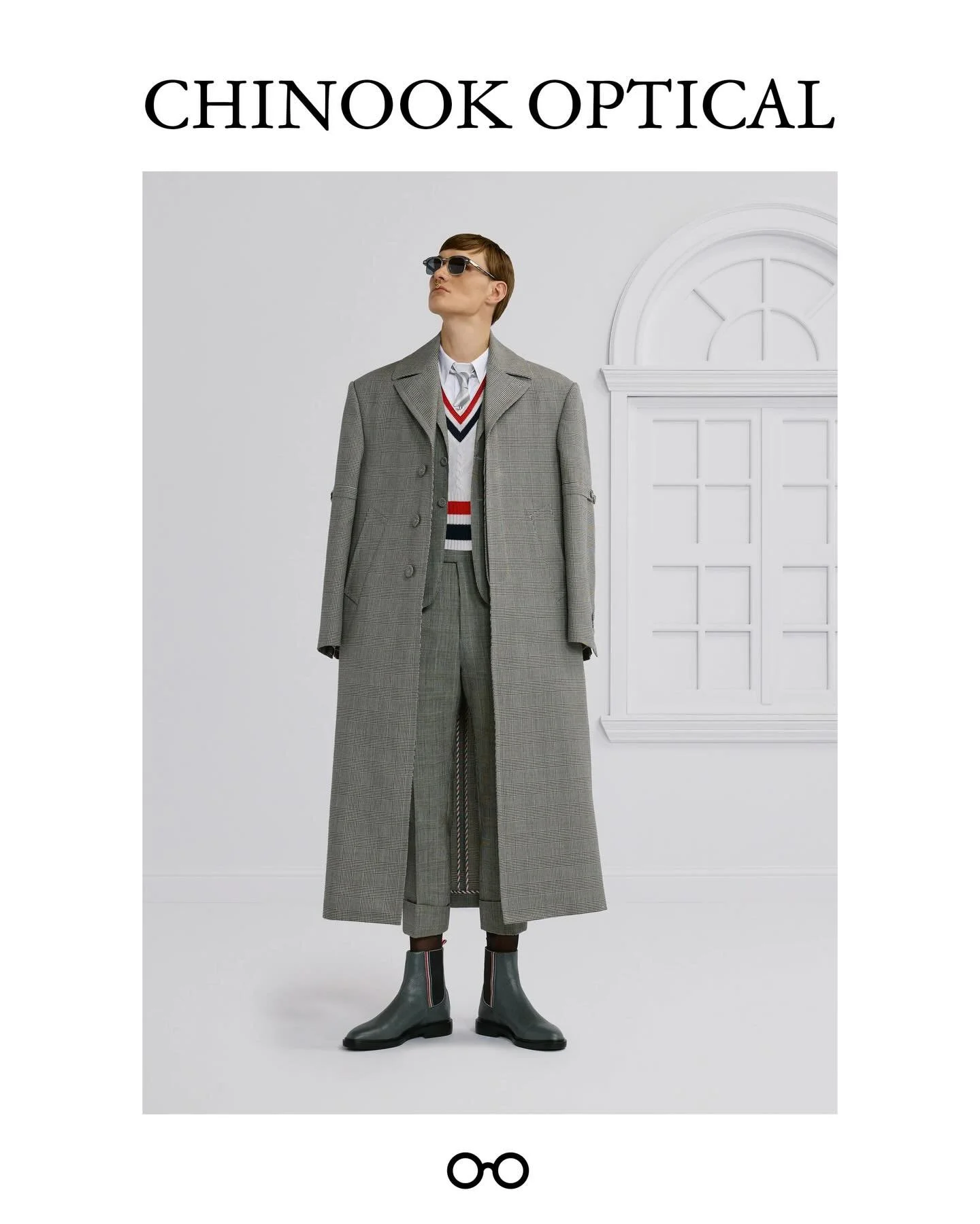 We&rsquo;re beyond excited to welcome Thom Browne to Chinook Optical -  a brand that consistently proves that staying true to your vision never goes out of style.
For years, Thom Browne has carved a unique place in
fashion by blending timeless herita