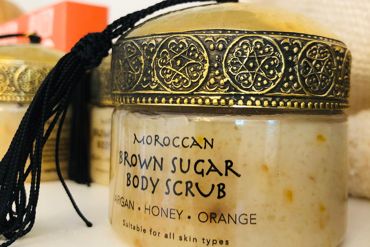 Moroccan Brown Sugar Body Scrub at Bailey Island Mercantile