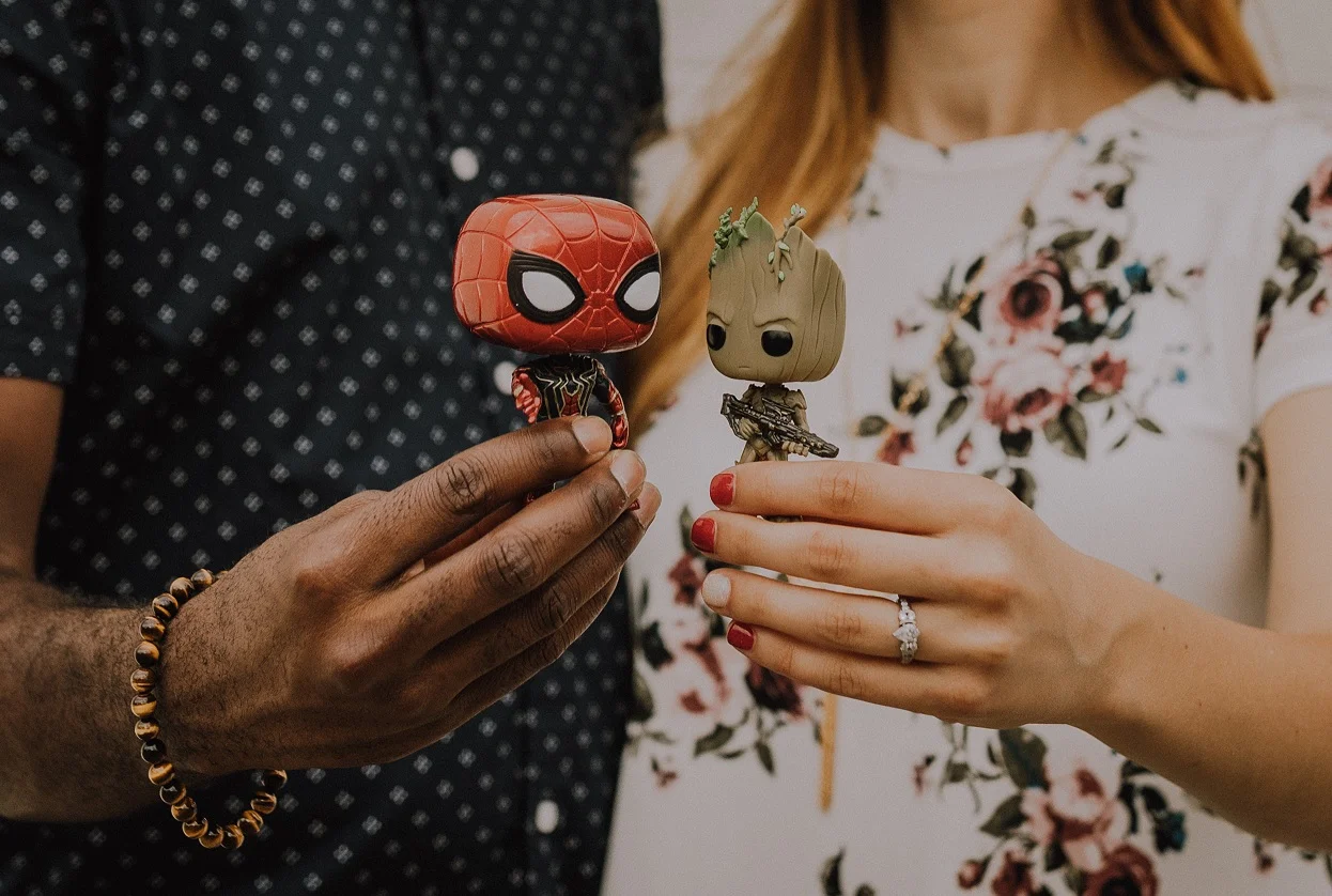 iron spider and groot with Amanda and James.jpg