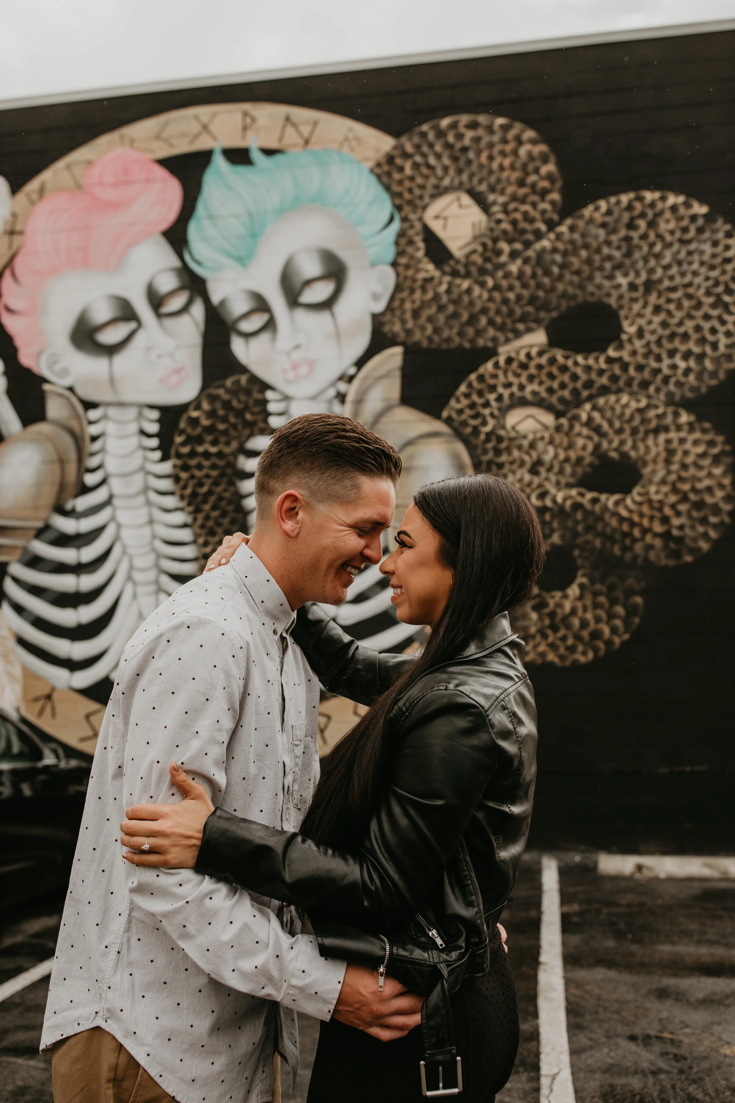 Artsy Downtown St Pete Florida Engagement Session-Angela and Graham