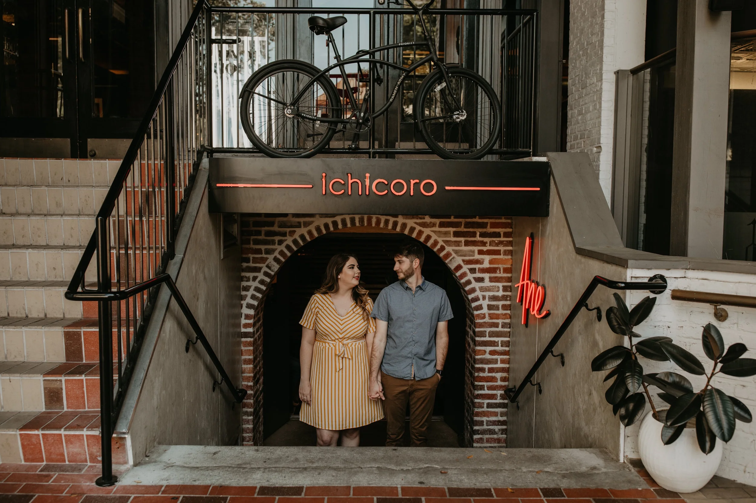 Ramen Noodle Lovin Urban St Pete Florida Engagement Session- Carla and Joseph