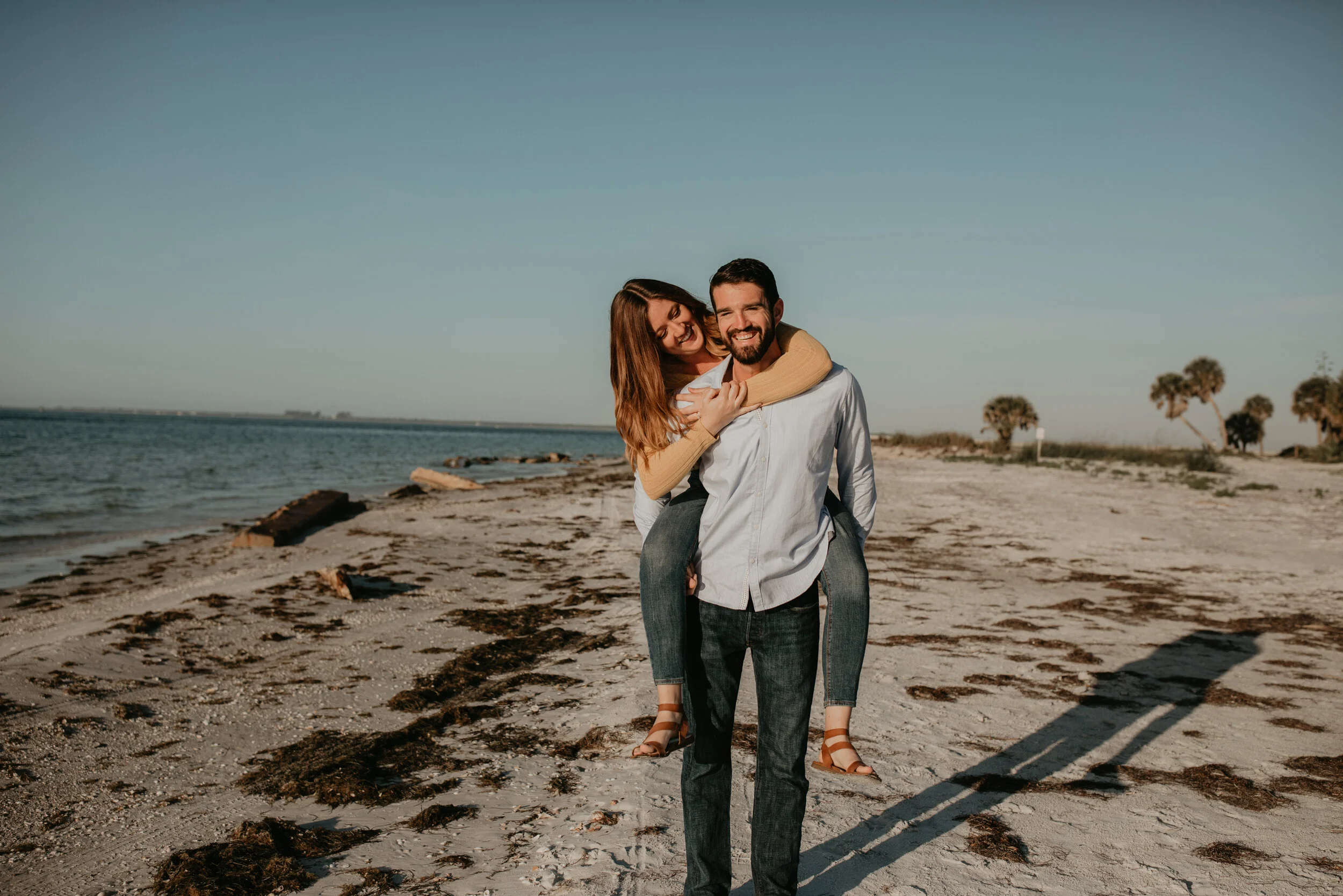 Fort De Soto Beach St Petersburg Florida Engagement Session- Jaime and Blake