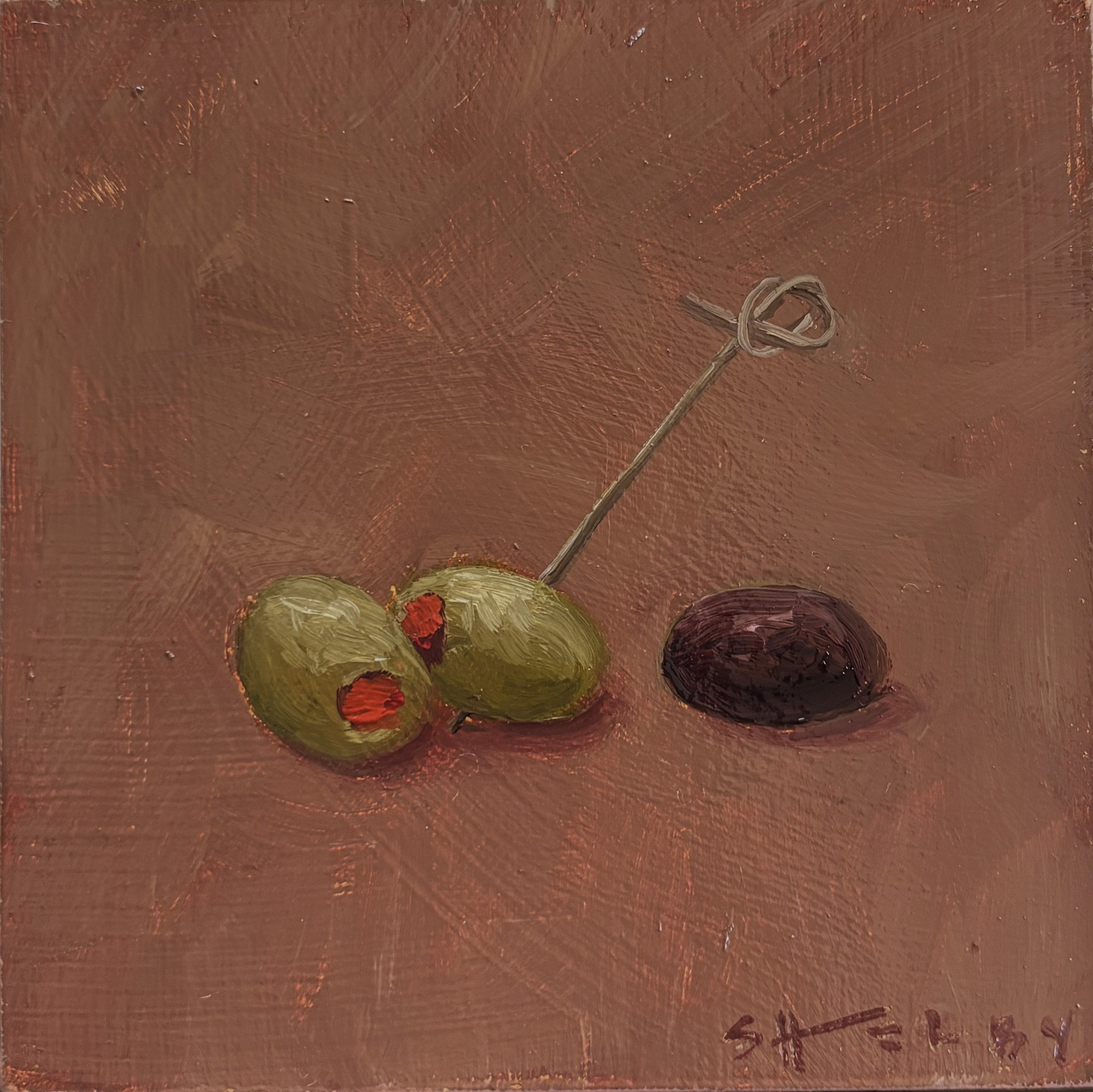 "Olive You More" - 4"w x 4"h