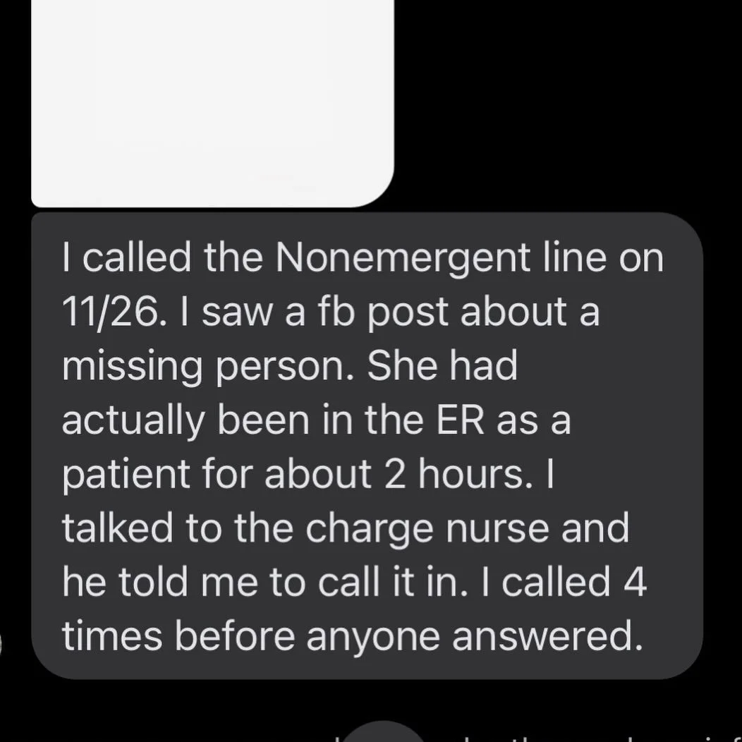 More firsthand reports of our Savannah 911 system and our officers not showing up at times (all screenshots from Savannah Connection on fb):

1. Happened 11.26.25 - &ldquo;I called the Nonemergent line on 11/26. I saw a fb post about a missing person