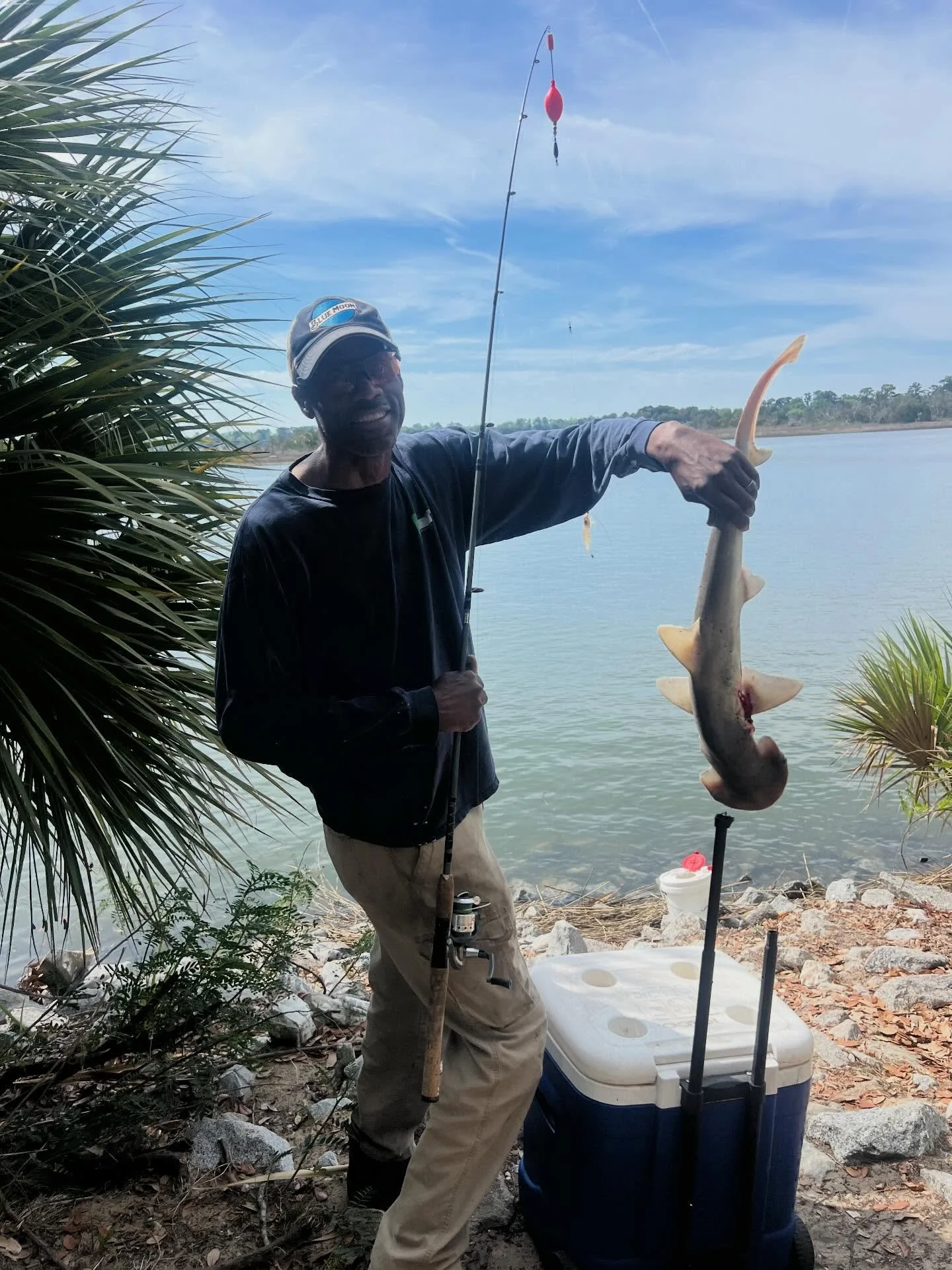 &ldquo;This is my first shark I&rsquo;ve ever caught! Happened at Fort Pulaski this morning around 9:45.&rdquo;
.
&ldquo;I moved here in July 2024 from Columbia, SC - and there are no sharks up there, it&rsquo;s only freshwater. And that&rsquo;s comp
