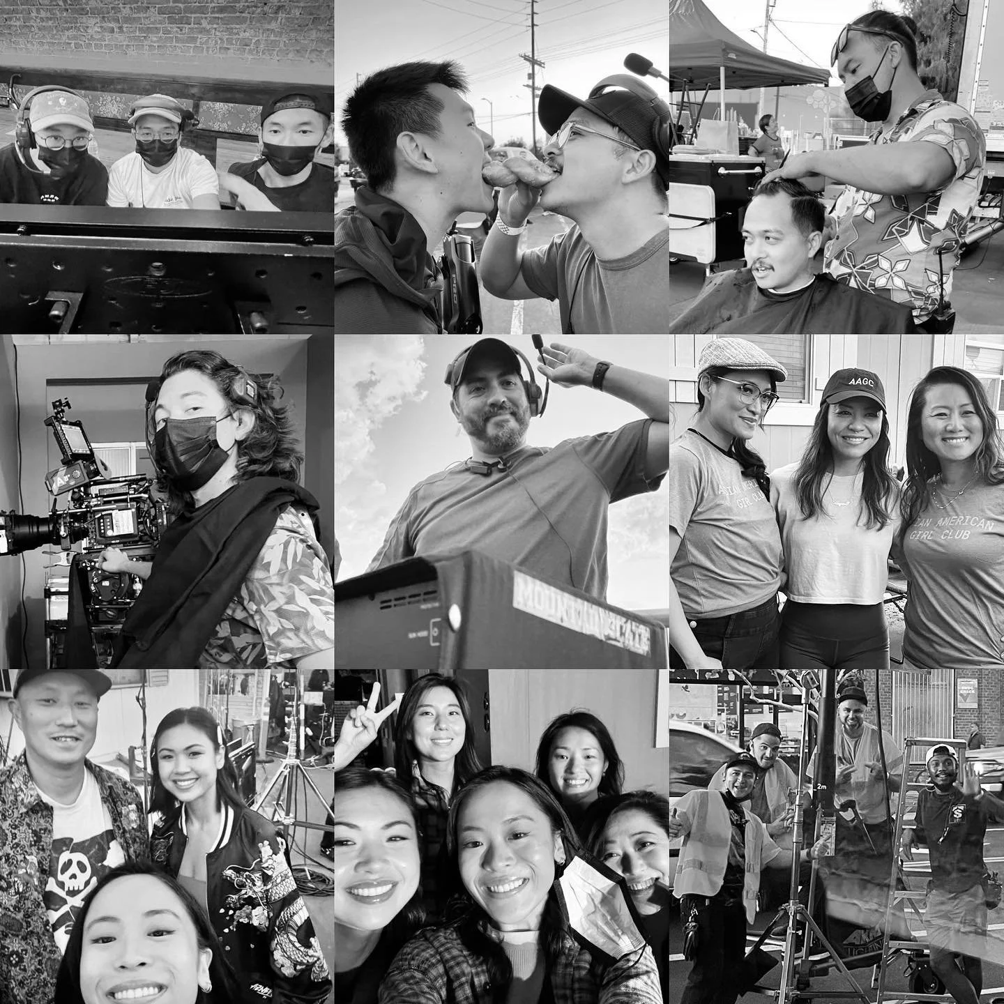 Behind the scenes with all these wonderful cast and crew members of #aznbbgrl