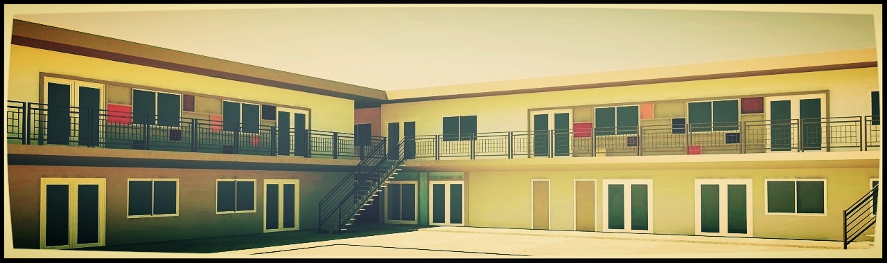 The second iteration kept the primary colors but created a checkerboard within the building chunks.