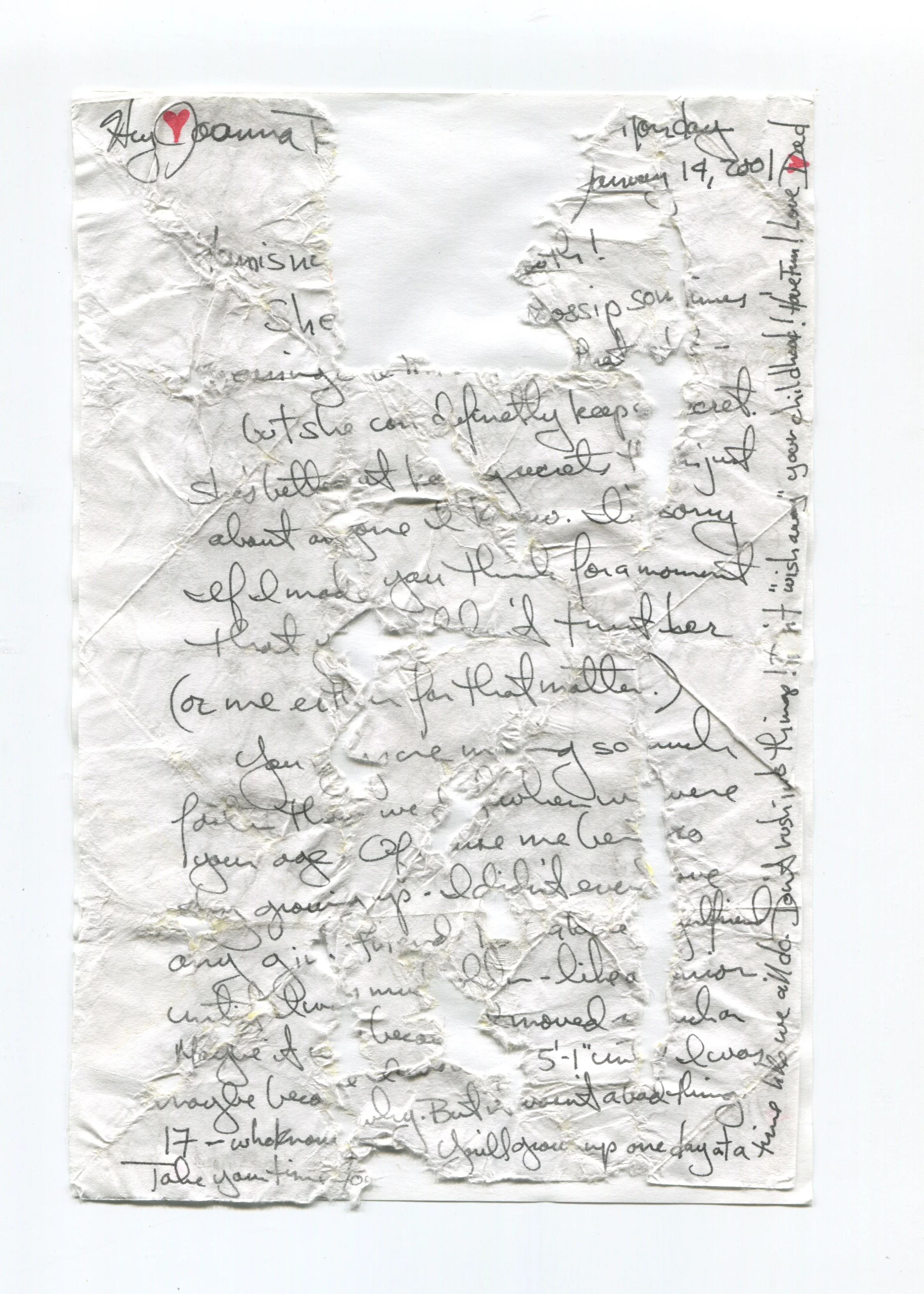 damaged note folded wisdom