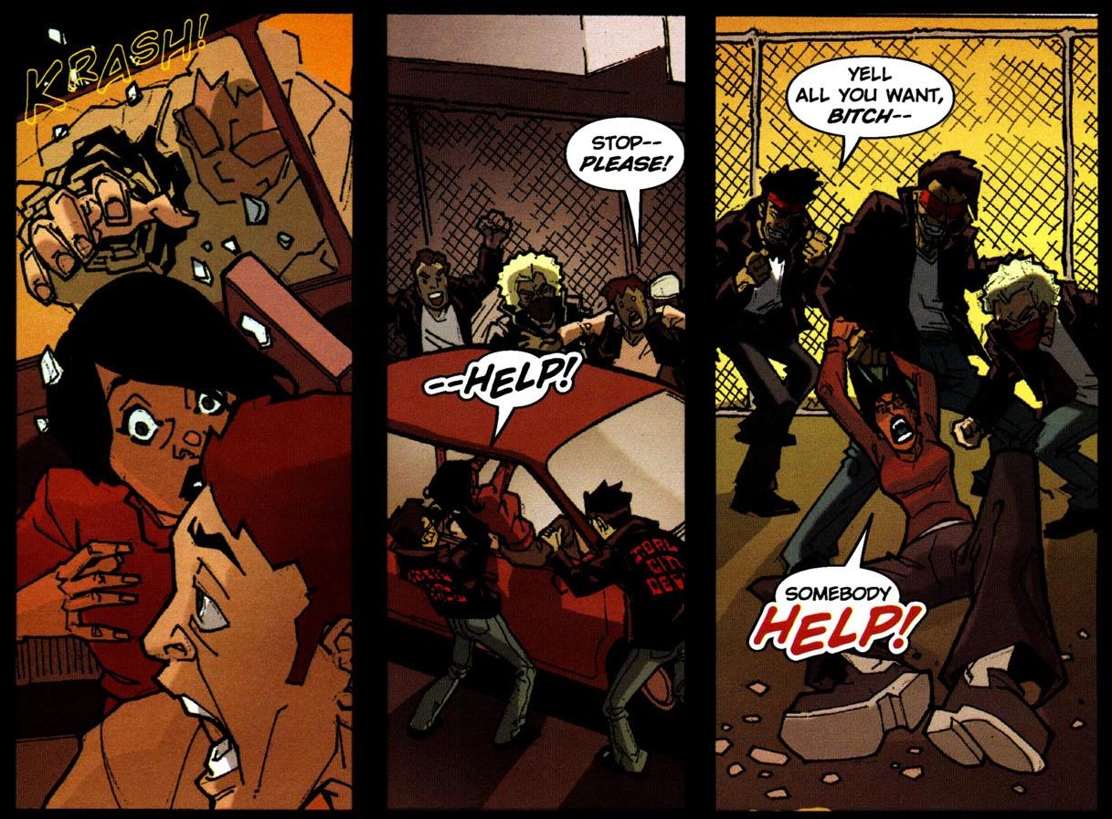Within less than a page, Josephine is being needlessly assaulted. I'm not gonna show the worst panels, because this shit is straight up awful .