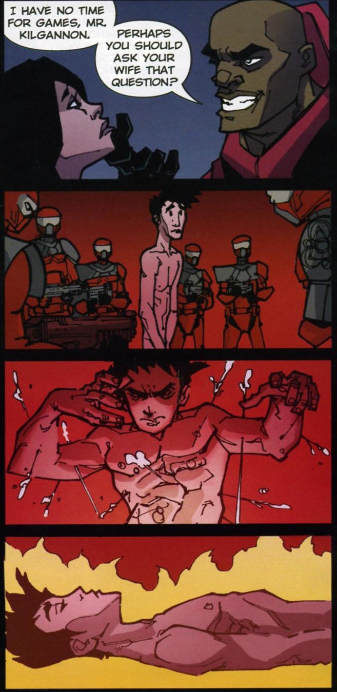 Cambria reads the mind of the man who convinced them to kill their kids, and discovers that, shockingly, he plans to kill their fourth child as well. Great work, everyone.